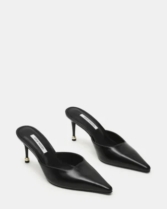 Adeline en cuir noir