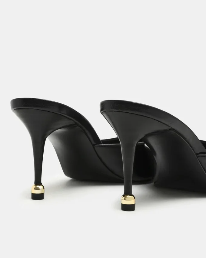 Adeline en cuir noir