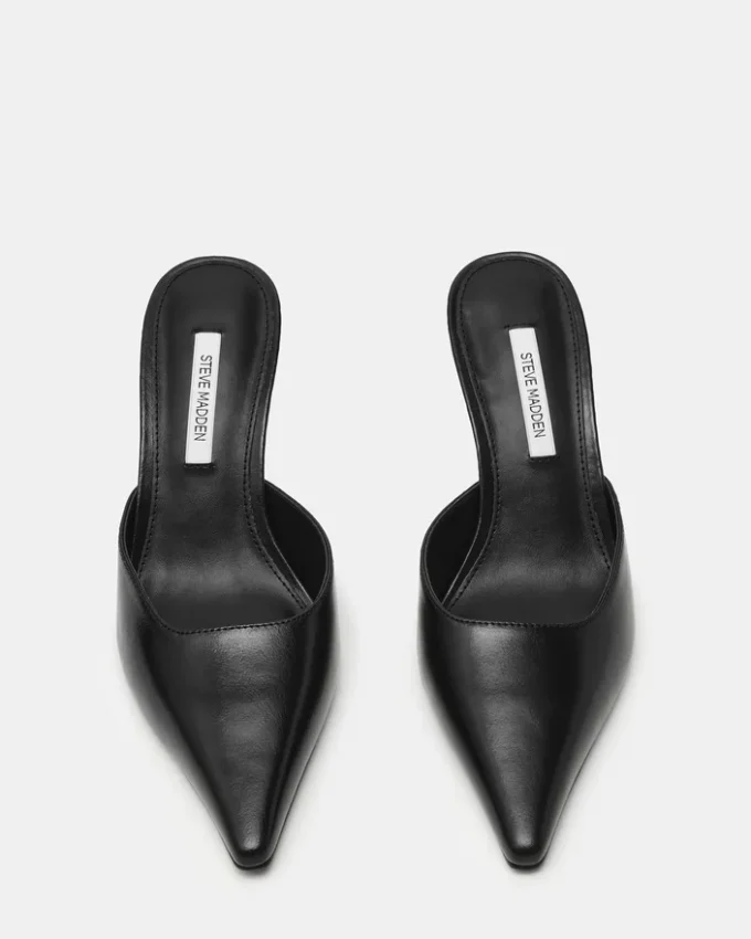 Adeline en cuir noir