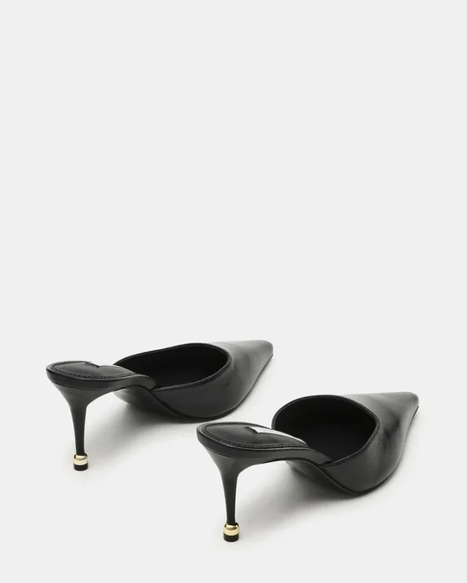 Adeline en cuir noir