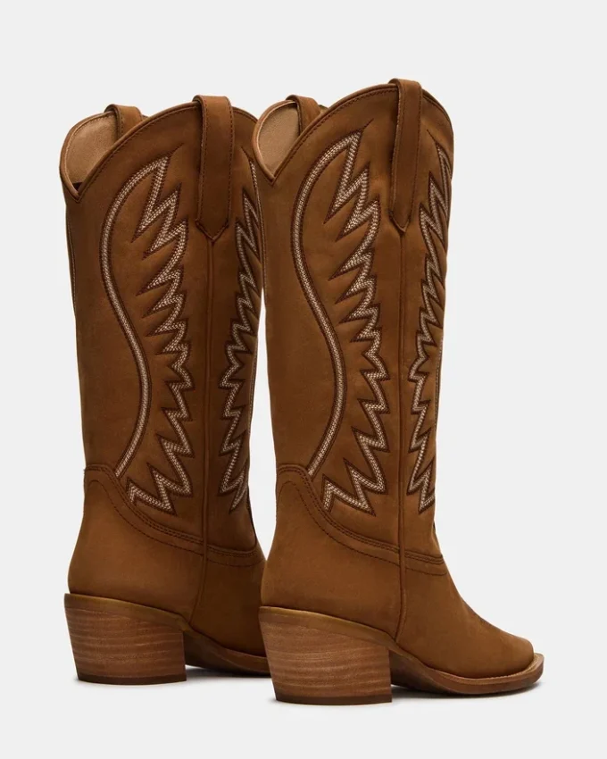 Albany Stitch en daim cognac Albany Stitch en daim cognac