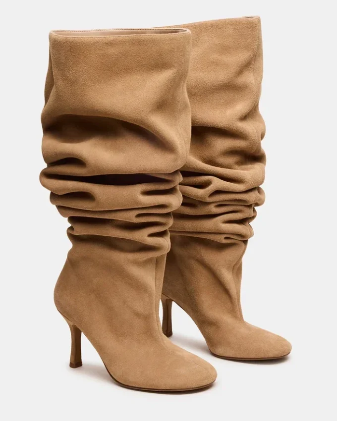 Allison en daim taupe