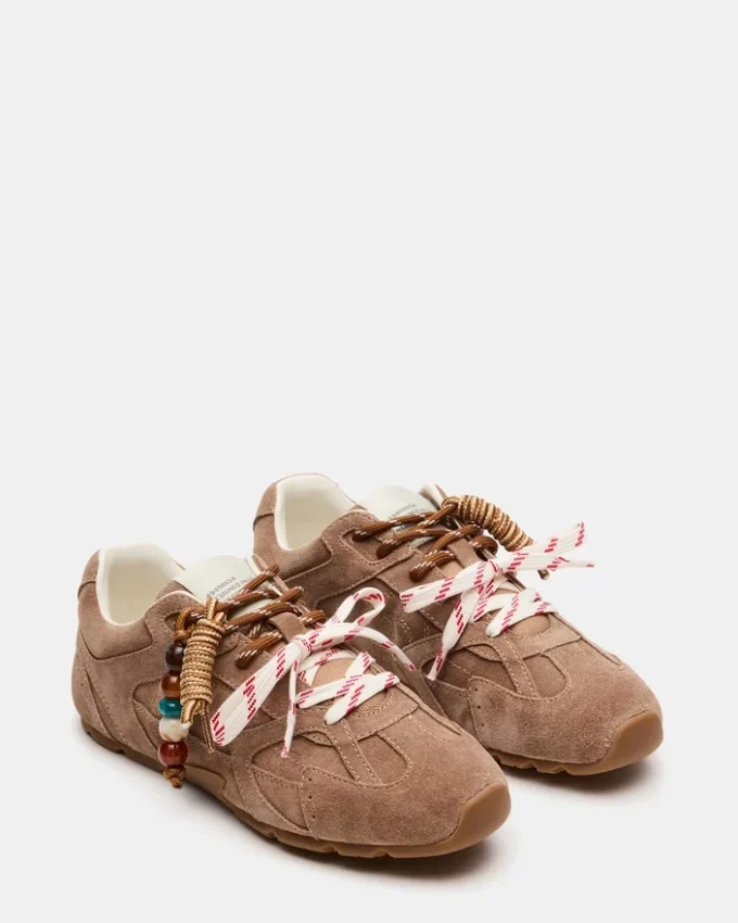 Aziel Charm en daim taupe