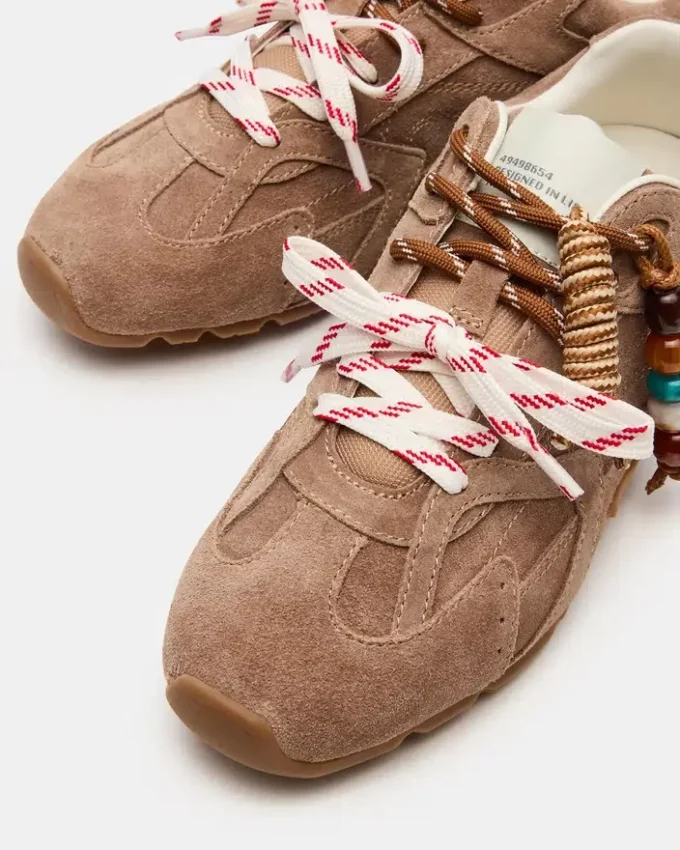 Aziel Charm en daim taupe