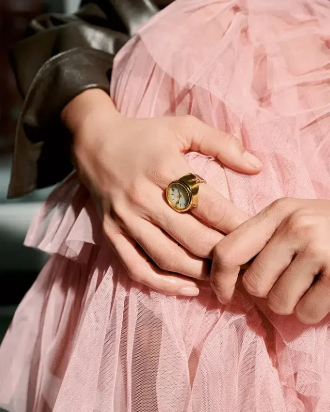 Bague-montre blanche Bague-montre blanche