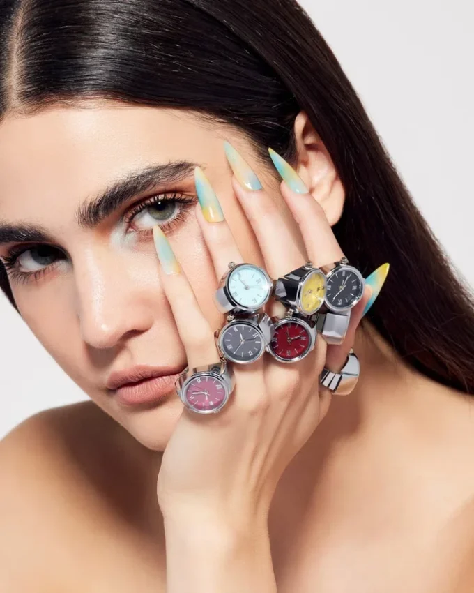 Bague-montre blanche Bague-montre blanche