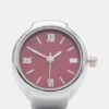 Bague-montre rouge