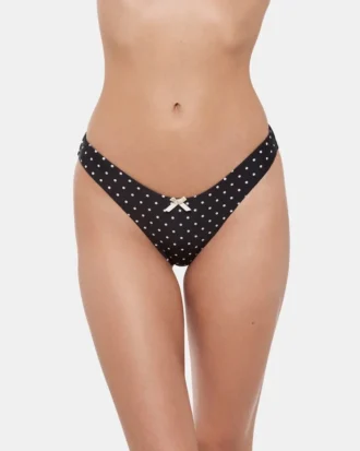 Bas de bikini Darling Dot noir multicolore