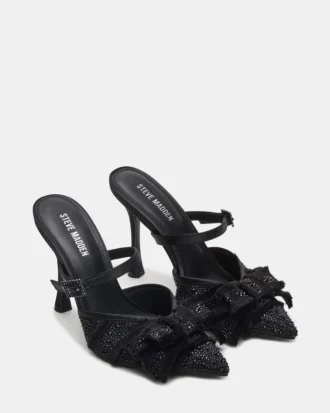 Baylin Noir Satin Strass