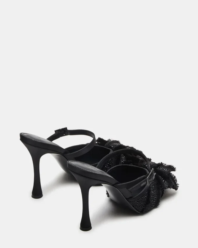 Baylin Noir Satin Strass