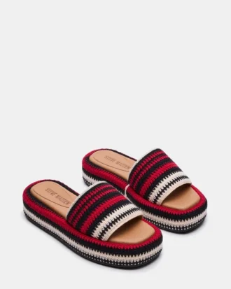 Beachy Woven Rouge Multicolore