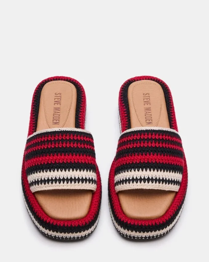 Beachy Woven Rouge Multicolore