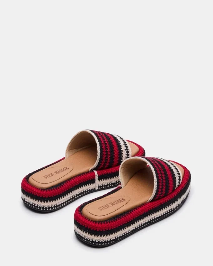 Beachy Woven Rouge Multicolore
