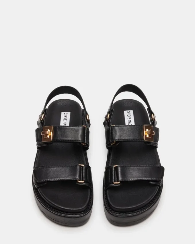 Bigmona en cuir noir