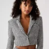 Blazer court Rupi noir/blanc