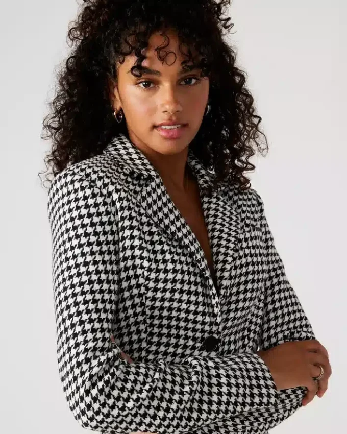 Blazer court Rupi noir/blanc