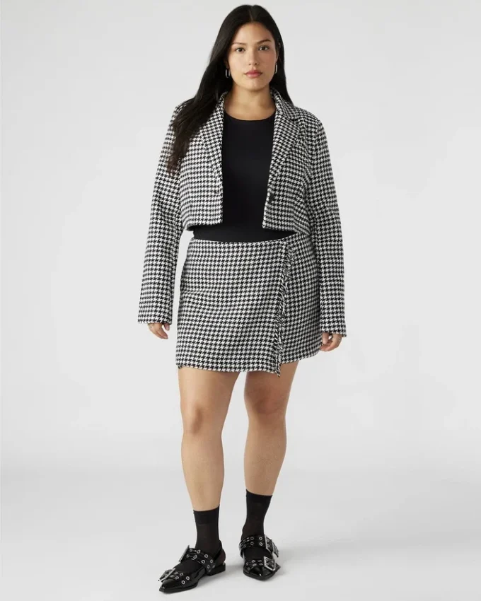 Blazer court Rupi noir/blanc