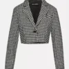Blazer court Rupi noir/blanc