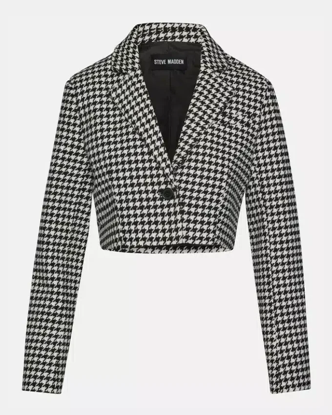 Blazer court Rupi noir/blanc