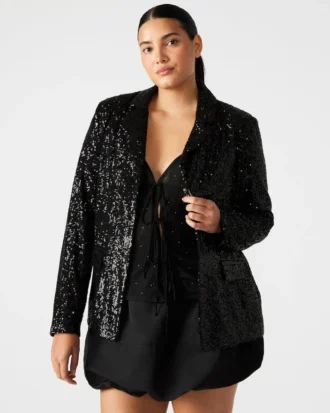 Blazer à paillettes Payton Noir
