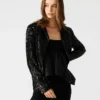 Blazer à paillettes Payton Noir
