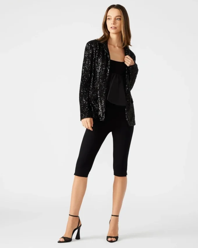 Blazer à paillettes Payton Noir