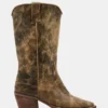 Bottes Albany marron à tige large effet vieilli Bottes Albany marron à tige large effet vieilli