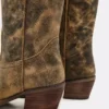 Bottes Albany marron à tige large effet vieilli Bottes Albany marron à tige large effet vieilli