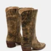 Bottes Albany marron à tige large effet vieilli Bottes Albany marron à tige large effet vieilli