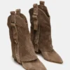 Bottes Aubrielle en daim taupe Bottes Aubrielle en daim taupe
