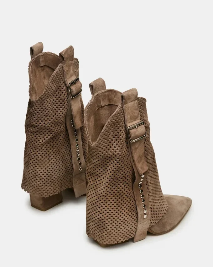 Bottes Aubrielle en daim taupe Bottes Aubrielle en daim taupe