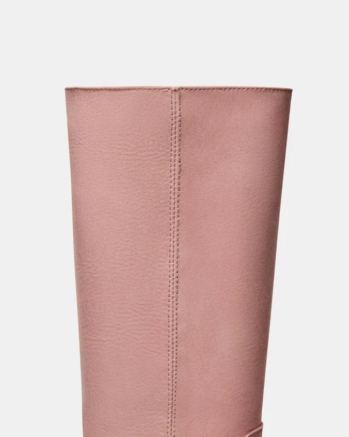 Bottes en cuir rose Riggs