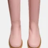 Bottes en cuir rose Riggs