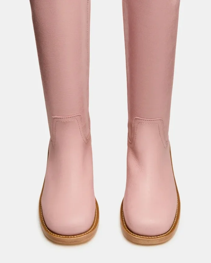 Bottes en cuir rose Riggs