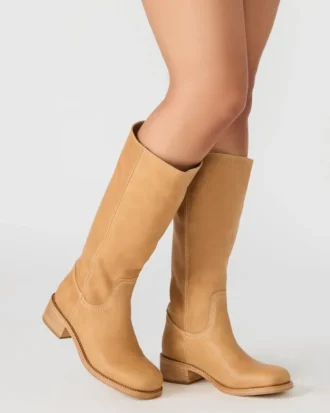 Bottes Riggs en cuir Banana à tige large Bottes Riggs en cuir Banana à tige large