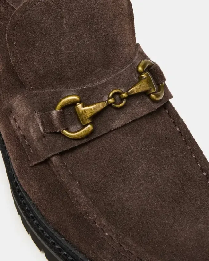 Bottines en daim marron chocolat Deputy