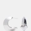 Boucles d’oreilles en forme de croissant, argent Boucles d’oreilles en forme de croissant, argent