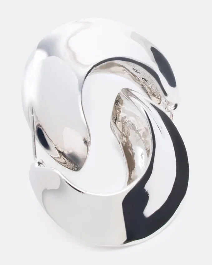 Boucles d’oreilles en forme de croissant, argent Boucles d’oreilles en forme de croissant, argent