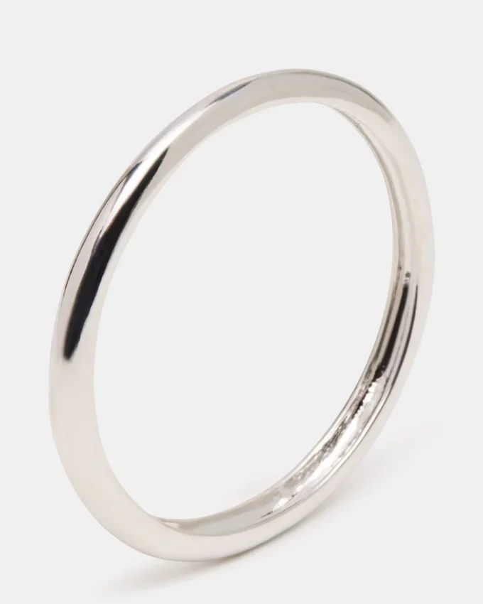 Bracelet jonc fin argenté