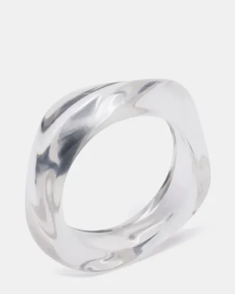 Bracelet rétro incurvé transparent