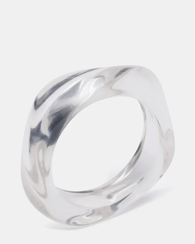 Bracelet rétro incurvé transparent