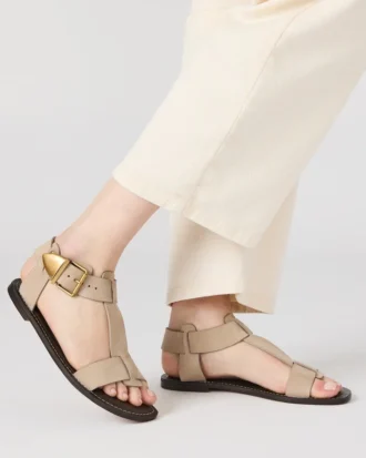 Brazinn en nubuck taupe