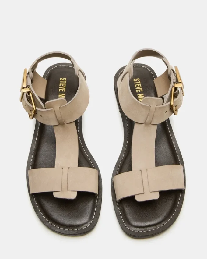 Brazinn en nubuck taupe