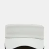 Casquette à visière brodée blanche