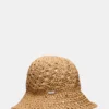 Chapeau de paille bohème couleur beige