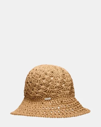 Chapeau de paille bohème couleur beige