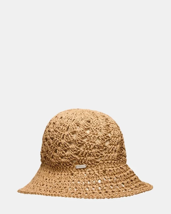 Chapeau de paille bohème couleur beige