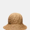 Chapeau de paille bohème couleur beige