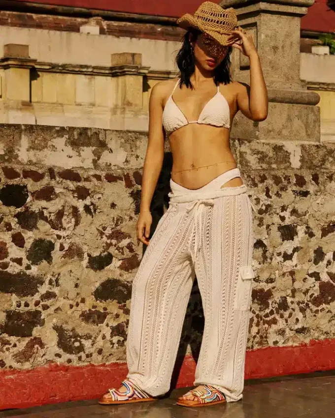 Haut de bikini en crochet Pearl