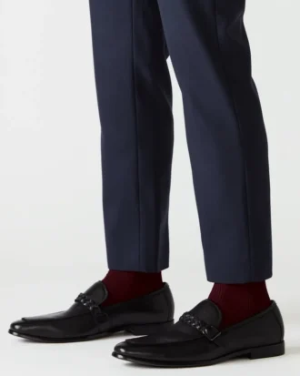 Chaplin en cuir noir